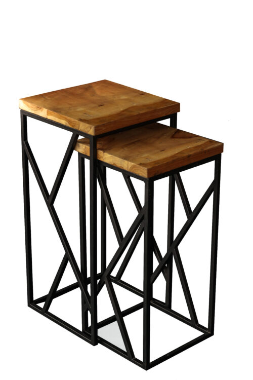 Teak Nesting Side Table