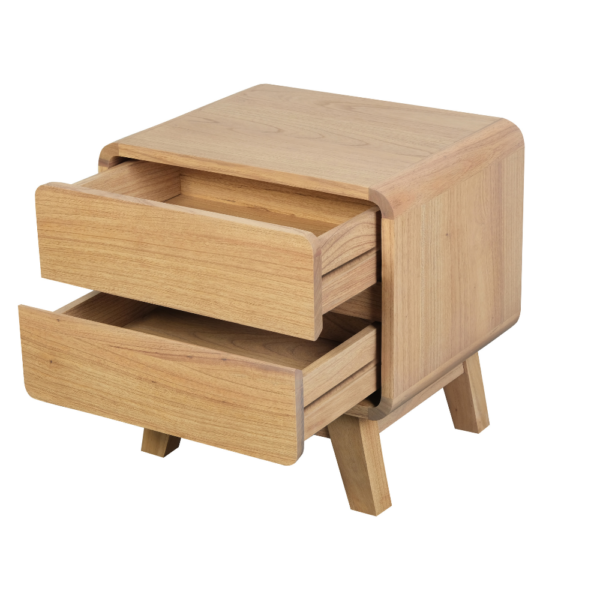 Solid Wood Night Stand (Soft Closing Drawers)