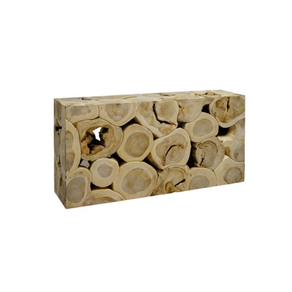 Teak Root Block Console